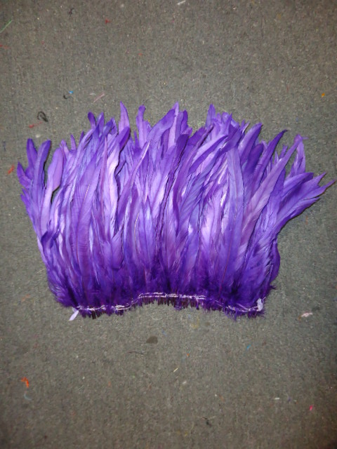 ROOSTER TAIL COQUE FEATHERS 16-18" PURPLE